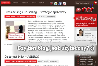 Użyteczność bloga ebiznesy.pl